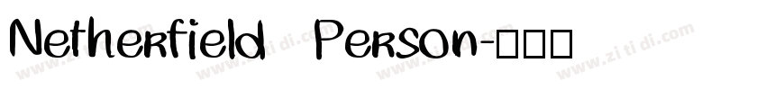 Netherfield   Person字体转换